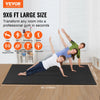 VEVOR Exercise Mat, Non Slip High Density Premium Yoga Mat, Exercise Yoga Mat for Men & Women, Fitness & Exercise Mat with Bag & Carry Strap, for All Types of Home Yoga, Pilate & Floor Workout (9x6ft)