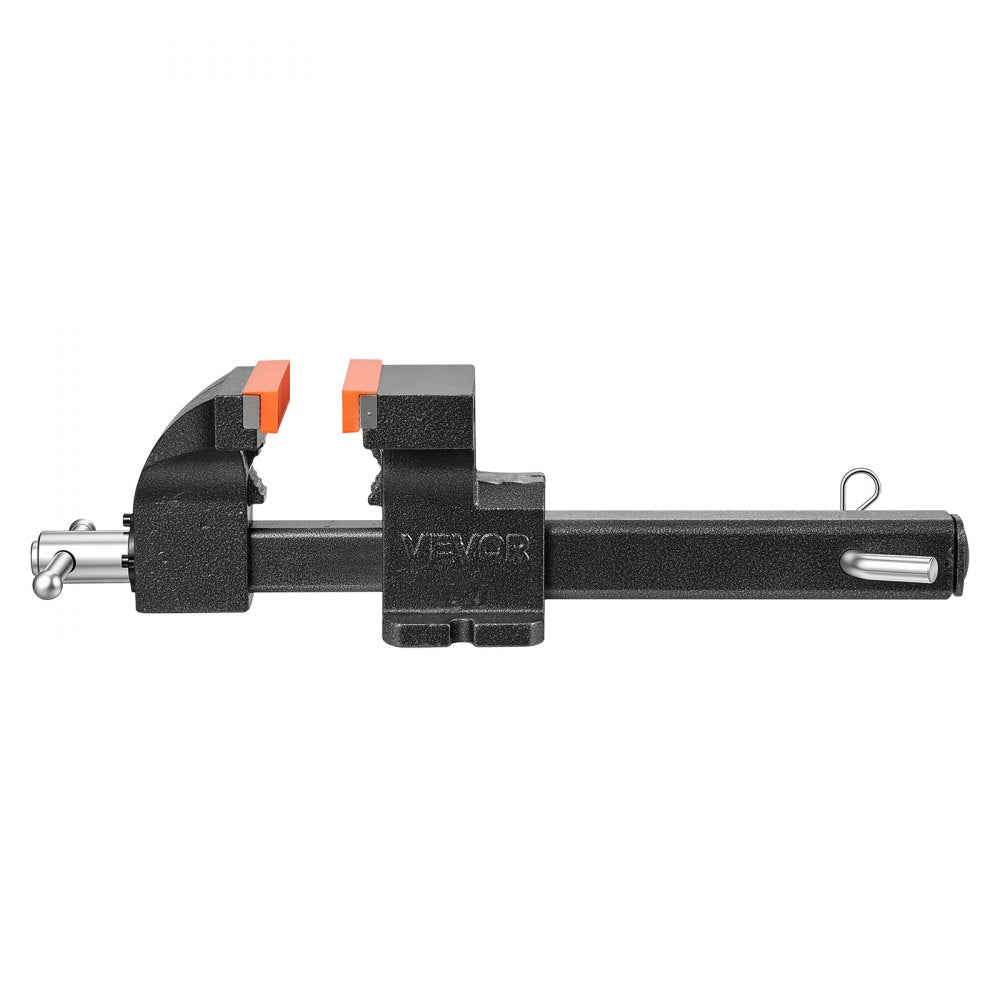 VEVOR Truck Hitch Vise, 6" Jaw Width, Heavy Duty Ductile Iron Bench Vise with Anvil, 1 Pair Magnetic Jaw Pads, Pin, 3.54" Throat Depth, 5.6" Max Jaw Opening, Multi-Purpose, for Truck Trailer Receiver