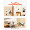 VEVOR Keyed Entry Door Knob, Satin Nickel Door Knob with Round Ball, Keyed Exterior & Thumb Turn Lock Interior, All Metal Doorknobs Hardware with Lock and Keys, Modern Design for Bedroom & Bathroom