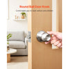 VEVOR Keyed Entry Door Knob, Satin Nickel Door Knob with Round Ball, Keyed Exterior & Thumb Turn Lock Interior, All Metal Doorknobs Hardware with Lock and Keys, Modern Design for Bedroom & Bathroom