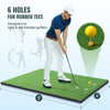VEVOR Golf Hitting Mat, 5x4ft Artificial Turf Golf Hitting Mat, Golf Hitting Training Aids with 6 Golf Tees, Golf Practice Hitting Mat for Backyard Driving Indoor Outdoor Training