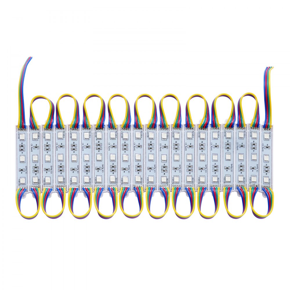 VEVOR 400PCS LED Storefront Lights, 207 ft, LED Module Lights, 5050 SMD 3-LED RGB Color Changing Window Lights with Remote Control for Business Store Window Advertising Letter Signs, IP68 Waterproof