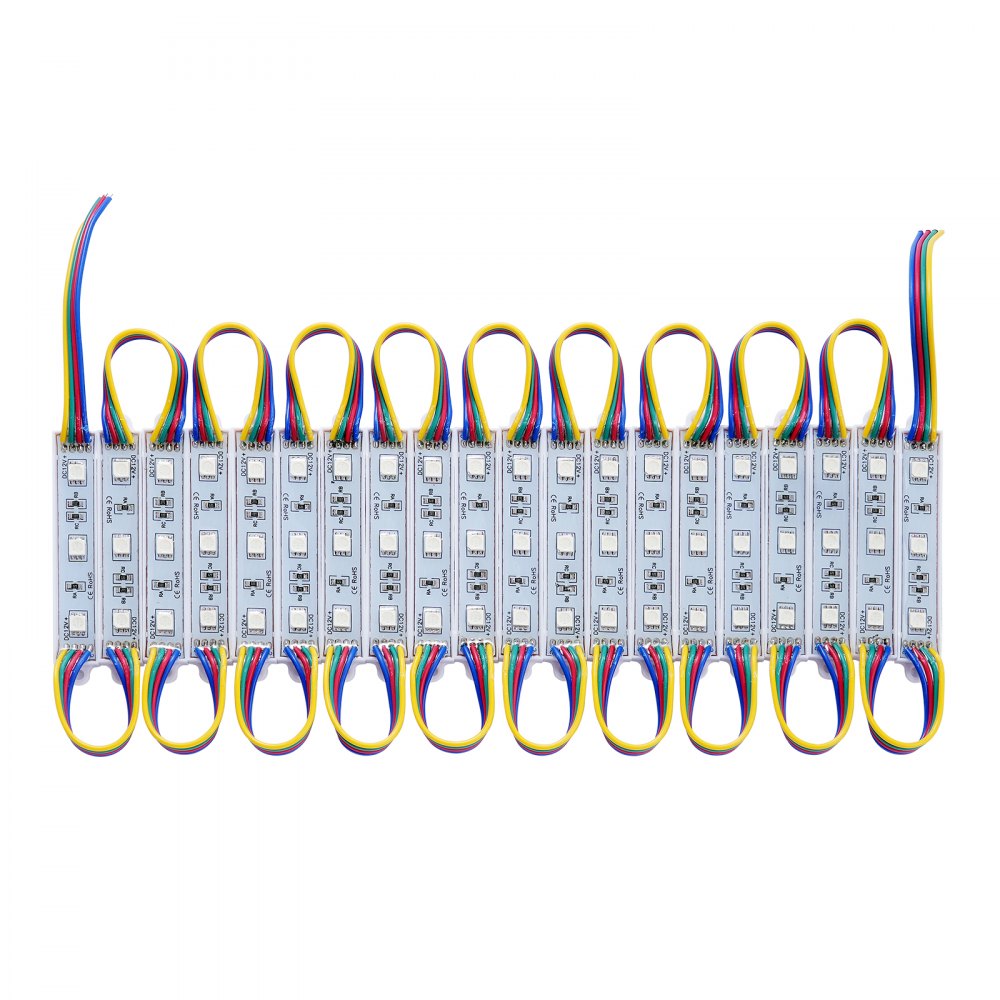 VEVOR 80PCS LED Storefront Lights, 41 ft, LED Module Lights, 5050 SMD 3-LED RGB Color Changing Window Lights with Remote Control for Business Store Window Advertising Letter Signs, IP68 Waterproof