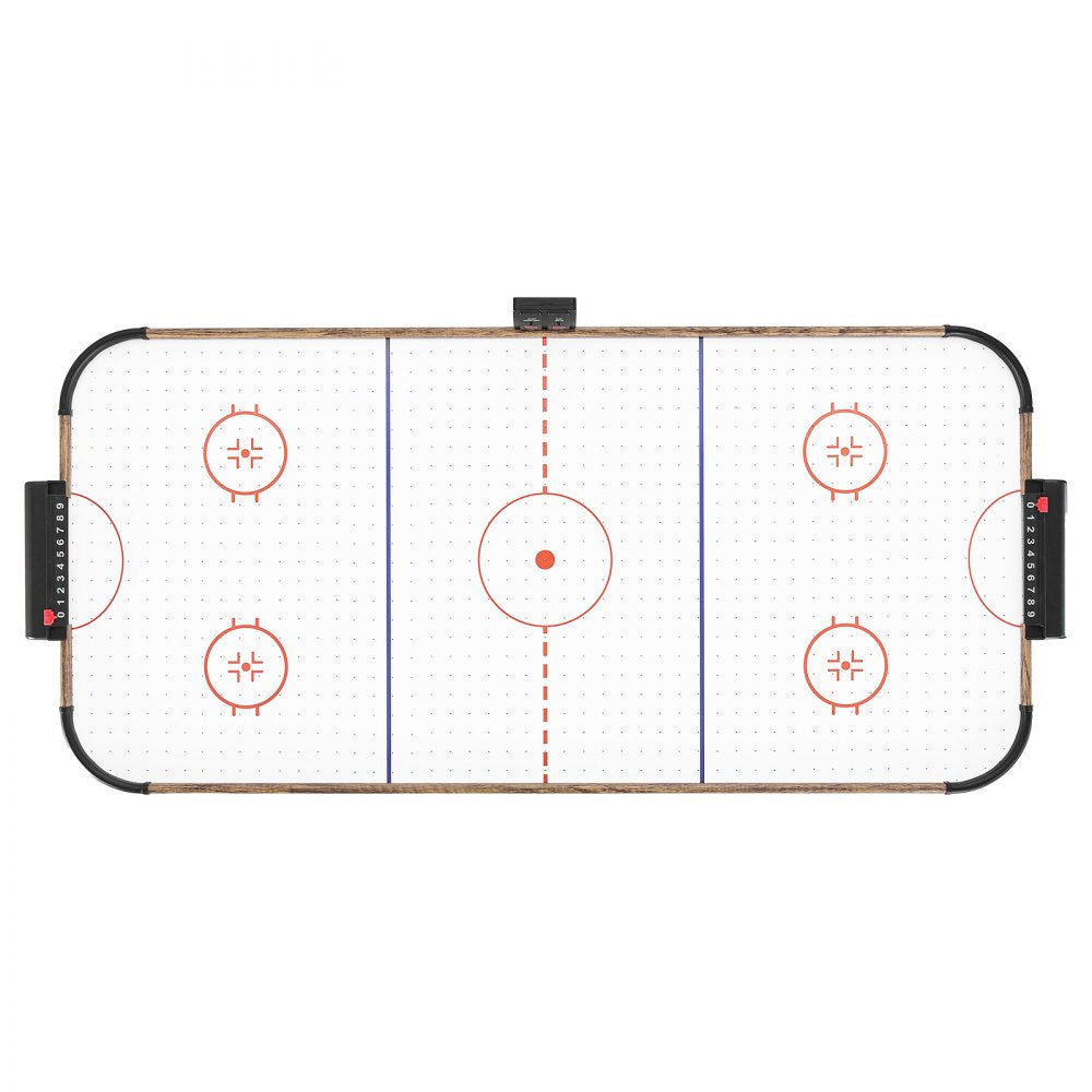 VEVOR 54" Air Hockey Table with Electronic Scorer & High-powered Blower, for Family Game Room, Basements and Home Air Powered Hockey Arcade Game Table Set with Pushers & Pucks, Stable Leg