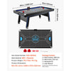 VEVOR 89" Air Hockey Table with LED Lights & Electronic Scorer, for Family Game Room, Basements, Home, Air Powered Hockey Arcade Game Table Set with High-powered Blower, Stable H-shaped Leg