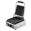VEVOR Commercial Panini Grill, 1800W Electric Sandwich Panini Maker, Stainless Steel Sandwichs Press Grill with Handle and Temp Control, 8.8x9 in Full Grooved Enamel Plate for Hamburger Steak Bacon