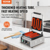 VEVOR Commercial Panini Grill, 1800W Electric Sandwich Panini Maker, Stainless Steel Sandwich Press Grill, Panini Grill with Temp Control & 9"x9" Flat Enamel Plate, for Hamburger Steak Bacon