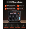 VEVOR Voltage Converter Transformer, 5000W, Heavy Duty Step Up/Down Transformer, Convert from 110 Volt to 220 Volt and  from 220 Volt to 110 Volt, with US Outlet EU Outlet 5V USB Port, CE Certified