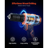 VEVOR Cordless Drill Driver, 1/2 inch Metal Chuck, Dual-Speed Variable, Drill Driver Kit with Lithium Battery and Charger, Belt Clip, for Wood and Metal Drilling, Screw Tightening or Loosening