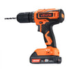 VEVOR Cordless Drill Driver, 1/2 inch Metal Chuck, Dual-Speed Variable, Drill Driver Kit with Lithium Battery and Charger, Belt Clip, for Wood and Metal Drilling, Screw Tightening or Loosening