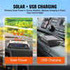 VEVOR RV Tire Pressure Monitoring System, 7.3-116 PSI Trailer TPMS, Universal Wireless Car Alarm System, Waterproof TPMS Sensors Set with Solar Charge, 6 Sensors, 5 Alarm Modes, and Real-time Display
