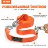 VEVOR ATV Tow Strap with Hooks, 2-inch x 20-foot, 17000 lbs Capacity, Durable Recovery Rope with Security Hooks for Trucks and Vehicles, Essential Towing Accessory for Roadside Assistance