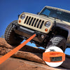 VEVOR ATV Tow Strap with Hooks, 2-inch x 20-foot, 17000 lbs Capacity, Durable Recovery Rope with Security Hooks for Trucks and Vehicles, Essential Towing Accessory for Roadside Assistance