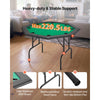 VEVOR Foldable Poker Table, 8 Player 48 in Folding Casino Leisure Table with Padded Rails & Cup Holders, Octagonal Portable Game Tables with Felt & Metal Legs, for Texas Hold'em Game and Blackjack