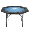 VEVOR Foldable Poker Table, 8 Player 48 in Folding Casino Leisure Table with Padded Rails & Cup Holders, Octagonal Portable Game Tables with Felt & Metal Legs, for Texas Hold'em Game and Blackjack