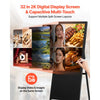 VEVOR 32 in Indoor Digital Signage Floor Standing Advertising Display Kiosk, WiFi HDMI/USB Input Android OS, 178° Wide View, LCD Touchscreen Interactive Monitor, Commercial Totem Vertical Poster