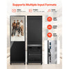 VEVOR 43 in Indoor Digital Signage Floor Standing Advertising Display Kiosk, with WiFi HDMI/USB Input Android OS, 178° Wide View, LCD Screen Interactive Monitor, Mobile Commercial Totem Poster
