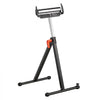 VEVOR Roller Stand, 250 lb Load Capacity, 27 in-43 in Adjustable Height, Folding Heavy Duty with Edge Guides & 11.5 in Polished Steel Roller Head, for Table Saw Outfeed Woodworking Extension Support