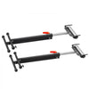 VEVOR 2-Pack Roller Stands, 250 lbs Load Capacity, 27-43 in Adjustable Height, Folding Heavy Duty with Polished Steel Roller Head & Edge Guides, for Table Saw Outfeed Woodworking Extension Support
