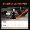 VEVOR Air Jack, 3 Ton/6600 lbs, 1-6S Pneumatic Lifting Jack with Heightened Column & Adjustable Handle, Compact, Easy-to-Lift & Space-Saving Jack with Thick Rubber Pad, Fits for Sedan, SUV, Pickup Truck