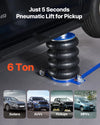 VEVOR Air Jack, 6 Ton/13227 lbs Airbag Jack, Lift Up to 26.5 inch with Heightened Column, Adjustable Handle & Thick Rubber Pad, 2-5 s Fast Lifting Pneumatic for Car, SUV, Pickup Truck Repair, Garage