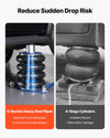 VEVOR Air Jack, 6 Ton/13227 lbs Airbag Jack, Lift Up to 26.5 inch with Heightened Column, Adjustable Handle & Thick Rubber Pad, 2-5 s Fast Lifting Pneumatic for Car, SUV, Pickup Truck Repair, Garage