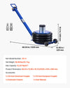 VEVOR Air Jack, 6 Ton/13227 lbs Airbag Jack, Lift Up to 26.5 inch with Heightened Column, Adjustable Handle & Thick Rubber Pad, 2-5 s Fast Lifting Pneumatic for Car, SUV, Pickup Truck Repair, Garage