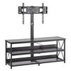 VEVOR TV Stand with Mount, 47.2 Inch, TV Stand Console with Power Outlet, for 32-75 Inch TVs, Height Adjustable Swivel Entertainment Center with Open Storage Shelf, for Living Room Bedroom, Black