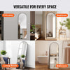 VEVOR Curved Tall Mirror, 65'' x 22'', Spacious Standalone or Wall Mount Reflective Surface with Aluminum Frame, Comprehensive View Dress Mirror for Bedroom or Living Space, Black