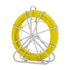 VEVOR Fish Tape Fiberglass, 656 ft, 1/4 inch, Duct Rodder Fishtape Wire Puller, Cable Running Rod with Steel Reel Stand, 3 Pulling Heads, Fishing Tools for Walls and Electrical Conduit, Non-Conductive