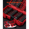 VEVOR Screwdriver Bit Set, 101-Piece, Magnetic Phillips, Pozidriv, Slotted, Square, Torx, Hex Bits, Hex Nut Sockets, Extension Rod with Storage Case, High-Strength S2 Alloy Steel, Blackened Finish
