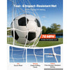 VEVOR Soccer Goal 16 x 7 FT Soccer Goal for Backyard with Iron Frame PE Net, Durable Backstop, Target Net, Ground Stakes, Ropes, for Youth & Adults, Outdoor Sports, Backyard Games, Practice Training