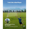 VEVOR Soccer Goal 16 x 7 FT Soccer Goal for Backyard with Iron Frame PE Net, Durable Backstop, Target Net, Ground Stakes, Ropes, for Youth & Adults, Outdoor Sports, Backyard Games, Practice Training