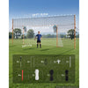 VEVOR Soccer Goal 16 x 7 FT Soccer Goal for Backyard with Iron Frame PE Net, Durable Backstop, Target Net, Ground Stakes, Ropes, for Youth & Adults, Outdoor Sports, Backyard Games, Practice Training