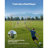 VEVOR Soccer Goal 9 x 5 FT Soccer Goal for Backyard with Iron Frame PE Net, Durable Backstop, Target Net, Ground Stakes, Ropes, for Youth & Adults, Outdoor Sports, Backyard Practice Training Games