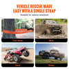 VEVOR Polyester Heavy Duty Tow Strap Recovery Kit 3" x 30 ft (MBS-36,000 lbs) Winch Strap, Triple Reinforced Loop, Snatch Strap + 2" Shackle Hitch Receiver + 3/4" D-Ring Shackles (2PCS) + Storage Bag
