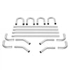 VEVOR Exhaust Kit, 16pcs, DIY Universal Stainless Steel Exhaust Kit with Slip-Fit Joint & Large Exhaust Tube, Rust-Proof Exhaust Pipe for Exhaust System, Fit for Garage/Auto Repair Store/4S Store