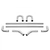 VEVOR Exhaust Kit, 8 Pieces, DIY Universal Galvanized Steel Exhaust Kit with Slip-Fit Joint & Large Exhaust Tube, Rust-Proof Exhaust Pipe for Exhaust System, Fit for Garage/Auto Repair Store/4S Store