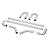 VEVOR Exhaust Kit, 8 Pieces, DIY Universal Galvanized Steel Exhaust Kit with Slip-Fit Joint & Large Exhaust Tube, Rust-Proof Exhaust Pipe for Exhaust System, Fit for Garage/Auto Repair Store/4S Store