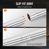 VEVOR Exhaust Kit, 8 Pieces, DIY Universal Galvanized Steel Exhaust Kit with Slip-Fit Joint & Large Exhaust Tube, Rust-Proof Exhaust Pipe for Exhaust System, Fit for Garage/Auto Repair Store/4S Store