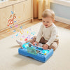 VEVOR Baby DJ Playset for Toddlers 1-3, Educational Musical Table Toys with 133 Sound Sources, Recording and LED DJ Turntable, Baby Activity Table for Birthday, Gift for Kids Aged 6+ Months