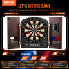 VEVOR Dartboard and Cabinet Set, Ready-to-Play Bundle Dartboard Cabinet Set, Hideaway Cabinet Features Electronic Scoring, Easy Assembly, Complete with All Accessories, Perfect for Cricket Games