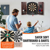 VEVOR Dartboard and Cabinet Set, Ready-to-Play Bundle Dartboard Cabinet Set, Hideaway Cabinet Features Electronic Scoring, Easy Assembly, Complete with All Accessories, Perfect for Cricket Games
