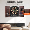 VEVOR Dartboard and Cabinet Set, Ready-to-Play Bundle Dartboard Cabinet Set, Hideaway Cabinet Features Electronic Scoring, Easy Assembly, Complete with All Accessories, Perfect for Cricket Games