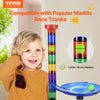 VEVOR Marble Run Set, 150 Piece Marble Maze Building Block Brain Game, with 10 Glow in the Dark Marbles + 40 Glass Marbles, Educational Learning Race Track STEM Toys, for Kids, Boys, Girls Ages 3 +