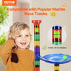 VEVOR Marble Run Set, 110 Piece Marble Maze Building Block Brain Game, with 10 Glow in the Dark Marbles + 20 Glass Marbles, Educational Learning Race Track STEM Toys, for Kids, Boys, Girls Ages 3 +