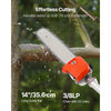 Gas Pole Saw 52CC 2-Stroke Extendable Cordless Tree Trimmer 14in Cutting Bar