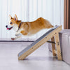 VEVOR Wooden Pet Steps, Convertible 2-in-1 Dog Staircase & Ramp for Access to Beds, Sofas, and Vehicles, Three-Step Design Supports Pets up to 150 lbs, Ideal for Small to Large Breeds