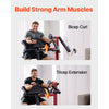 VEVOR Preacher Curl Machine, 2 in 1 Bicep Curl Machine and Triceps Extension Machine, Seated Arm Isolated Bicep Station, Strength Training Workout Weight Bench, Exercise Equipment for Home Gym