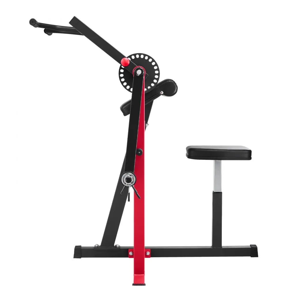 VEVOR Preacher Curl Machine, 2 in 1 Bicep Curl Machine and Triceps Extension Machine, Seated Arm Isolated Bicep Station, Strength Training Workout Weight Bench, Exercise Equipment for Home Gym